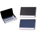 Leatherette And Stainless Steel Business Card Case